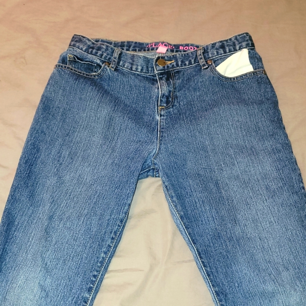 Children's place bootcut denim jeans